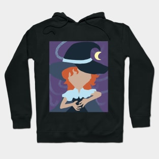 Illustrated Teen Witch T-Shirt with Background Hoodie